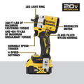 Dewalt DCF923P2 ATOMIC 20V MAX Brushless Lithium-Ion 3/8 in. Cordless Impact Wrench with Hog Ring Anvil Kit with 2 Batteries (5 Ah) image number 5