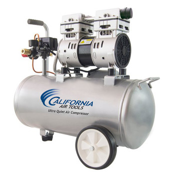 California Air Tools 8010 1 HP 8 Gallon Ultra Quiet and Oil-Free Steel Tank Wheelbarrow Air Compressor