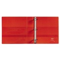 | Avery 79586 Heavy-Duty 5 in. Capacity 11 in. x 8.5 in. Non-View Binder with DuraHinge, 3 One Touch Locking EZD Rings and Thumb Notch - Red image number 2