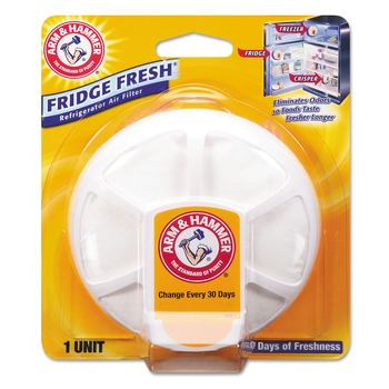 ODOR CONTROL | Arm & Hammer 33200-01710 Fridge Fresh 5.5 oz. Unscented Refrigerator Air Filter (8/Carton)