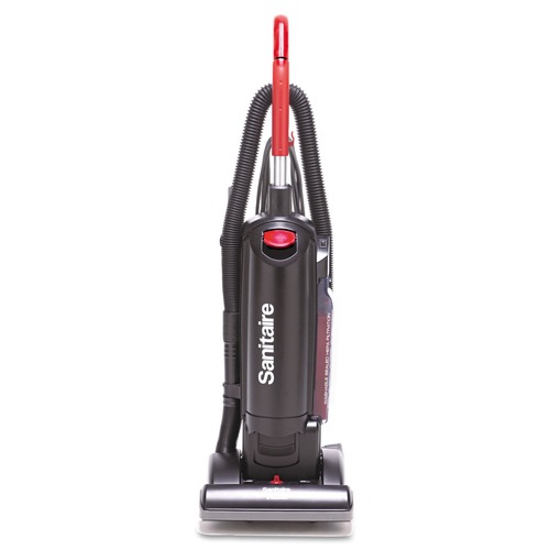 New Arrivals | Sanitaire SC5713A FORCE QuietClean 17 lbs. 4.5 qt. Sealed HEPA Bagged Upright Vacuum - Black image number 0