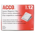 ACCO A7072132A 1 in. Square Magnetic Clips - Silver image number 1