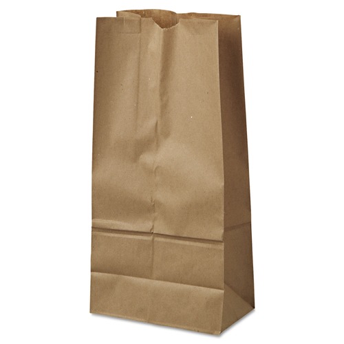 Food Service | General 18416 Grocery Paper Bags, 40 Lbs Capacity, #16, 7.75-inw X 4.81-ind X 16-inh, Kraft, 500 Bags image number 0