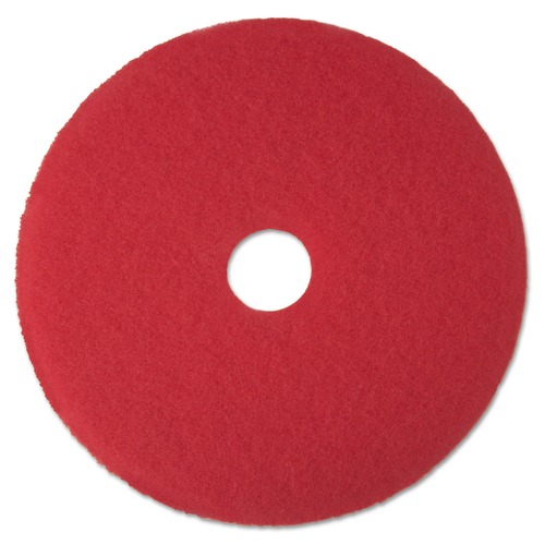 Memorial Day Sale | 3M 5100 12 in. Diameter Low-Speed Buffer Floor Pads 5100 - Red (5/Carton) image number 0