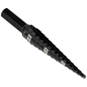 Klein Tools KTSB01 1/8 in. - 1/2 in. #1 Double-Fluted Step Drill Bit