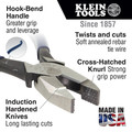 Klein Tools 201-7CST Ironworkers Work Pliers, 8 3/4 in Length, 5/8 in Cut, Plain Hook Bend Handle image number 4
