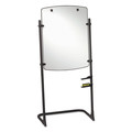 New Arrivals | Quartet 120TE Silhouette Steel Frame 31 in. x 41 in. Total Erase Whiteboard/Flipchart Easel - White/Black image number 0