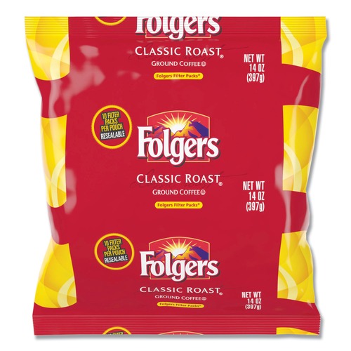 Coffee Machines | Folgers 2550010117 Classic Roast 1.4 oz. Coffee Filter Packs (40-Piece/Carton) image number 0