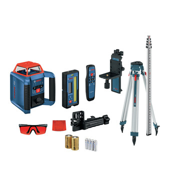 MEASURING TOOLS | Factory Reconditioned Bosch GRL2000-40HVK-RT REVOLVE2000 Self-Leveling Horizontal/Vertical Cordless Rotary Laser Kit