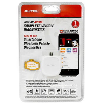 SCAN TOOLS AND READERS | Autel AP200 AP200 Advanced Smartphone Vehicle Diagnostics App
