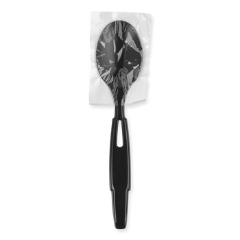 PRODUCTS | Dixie SSWPT5 SmartStock Wrapped Heavy-Weight Cutlery Soup Teaspoon Refill - Black (960/Carton)