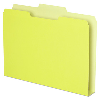 Pendaflex 54456 Double Stuff 1/3-Cut Tab File Folders - Yellow (50/Pack)