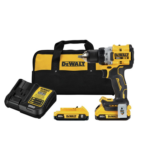 Dewalt DCD800D2 20V MAX XR Brushless Lithium-Ion 1/2 in. Cordless Drill Driver Kit with 2 Batteries (2 Ah) image number 0