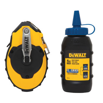 MARKING AND LAYOUT TOOLS | Dewalt DWHT47373L Chalk Reel Kit with 4 oz. Blue Chalk