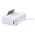 Kantek CM1100 125V 15 Amp 11.75 in. x 6.6 in. x 3.5 in. Corded Cable Management Power Hub and Stand - White image number 1
