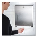 San Jamar T1900SS 11.38 in. x 4 in. x 14.75 in. C-Fold/MultiFold Towel Dispenser - Stainless Steel image number 7