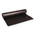 Trash Bags | Boardwalk BWK518 56 Gallon 1.2 mil. 43 in. x 47 in. Low Density Repro Can Liners - Black (10 Rolls/Carton, 10 Bags/Roll) image number 0
