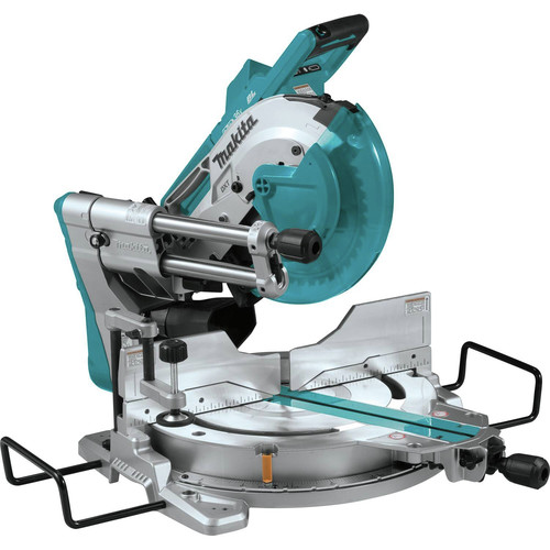 Makita XSL04ZU 18V X2 LXT Lithium-Ion (36V) Brushless 10 in. Dual-Bevel Sliding Compound Miter Saw with AWS and Laser (Bare...