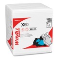 WypAll 34865 1/4 Fold 12-1/2 in. x 13 in. X60 Cloths - White (12 Boxes/Carton, 76 Sheets/Box) image number 0