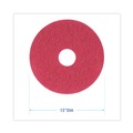 New Arrivals | Boardwalk BWK4013RED 13 in. dia. Buffing Floor Pads - Red (5/Carton) image number 2