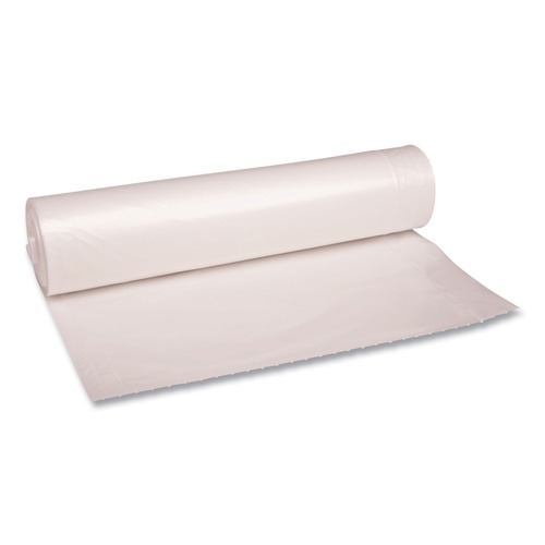 New Arrivals | Boardwalk BWK532 1.1 mil 56 Gallon 43 in. x 47 in. Low Density Repro Can Liners - Clear (100/Carton) image number 0
