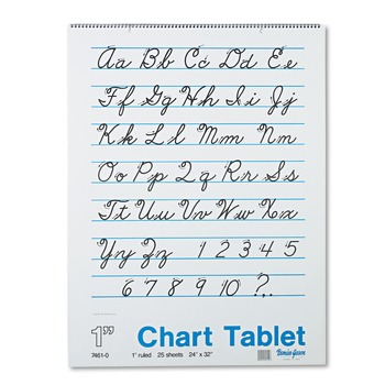 Pacon 74610 Chart Tablets, 1-in Presentation Rule, 24 X 32, 25 Sheets