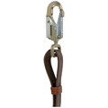 Klein Tools KG5295-L 5.67 ft. Positioning Strap with 6-1/2 in. Snap Hook - Brown image number 3
