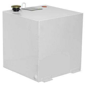 LIQUID TRANSFER EQUIPMENT | JOBOX 485000 50 Gallon Square Steel Liquid Transfer Tank - White