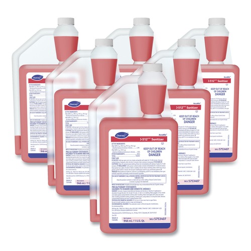 Hand Sanitizers | Diversey Care 5753407 J-512 32 oz. Accumix Bottle Sanitizer (6-Piece/Carton) image number 0