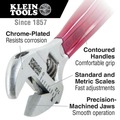 Klein Tools D507-8 8 in. Extra Capacity Adjustable Wrench - Transparent Red Handle image number 0