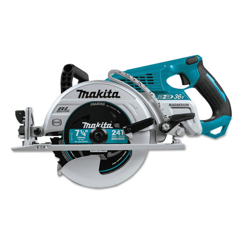 Circular Saws | Factory Reconditioned Makita XSR01Z-R 18V X2 LXT Cordless Lithium-Ion Brushless 7-1/4 in. Rear Handle Circular Saw image number 0