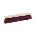 Brooms | Boardwalk BWK20318 Heavy Duty Maroon Polypropylene Bristle 18 in. Floor Brush Head image number 0