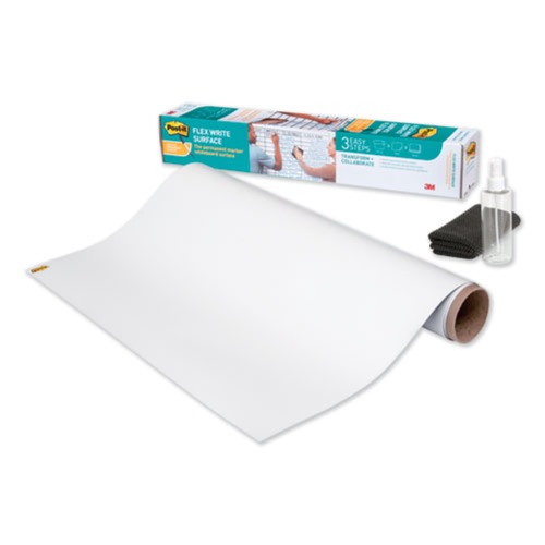 New Arrivals | Post-it FWS8X4 96 in. x 48 in. Flex Write Surface - White (1 Roll) image number 0