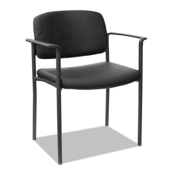 Alera ALEUT6816 Sorrento Series Stacking Ultra-Cushioned Guest Chair - Black (2/Carton)