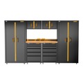 Cabinets | Dewalt DWST27301 7-Piece 126 in. Welded Storage Suite with 2 5-Drawer Base Cabinets and Wood Top image number 1