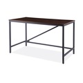 Alera ID-4824B Industrial Series 47.25 in. x 23.63 in. x 29.5 in. Table Desk - Modern Walnut image number 0