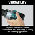 Hammer Drills | Makita XFD14T 18V LXT Brushless Lithium-Ion 1/2 in. Cordless Driver Drill Kit with 2 Batteries (5 Ah) image number 11
