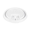 Dart LB3081-00007 8 oz. Lift Back and Lock Tab Cup Lids - White (100/Sleeve, 10 Sleeves/Carton) image number 0
