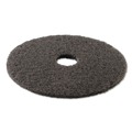 Cleaning and Janitorial Accessories | Boardwalk BWK4019HIP High Performance 19 in. Stripping Floor Pads - Grayish Black (5-Piece/Carton) image number 1