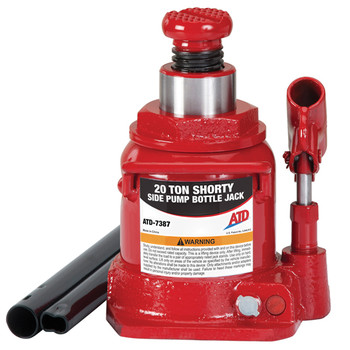 ATD 7387W 20 Ton Hydraulic Side Pump Short Bottle Jack