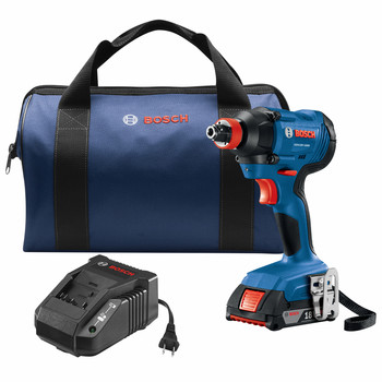 Factory Reconditioned Bosch GDX18V-1600B12-RT 18V Freak Lithium-Ion 1/4 in. and 1/2 in. Cordless Two-In-One Bit/Socket Impact Driver Kit (2 Ah)