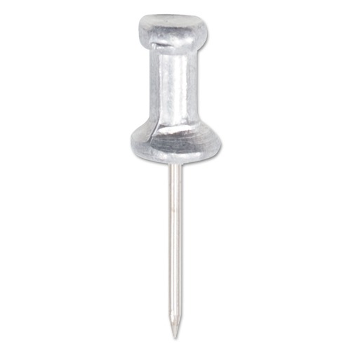 Friends and Family Sale - Save up to $60 off | GEM CPAL5 Aluminum Head Push Pins, Aluminum, Silver, 5/8-in (100/Box) image number 0