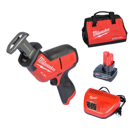 Milwaukee 2520-21XC M12 FUEL Cordless HACKZALL Reciprocating Saw Kit with XC Battery image number 0