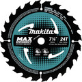 Makita B-61656-3 3/Pack Framing 7-1/4 in. 24T Carbide-Tipped Max Efficiency Circular Saw Blade image number 1