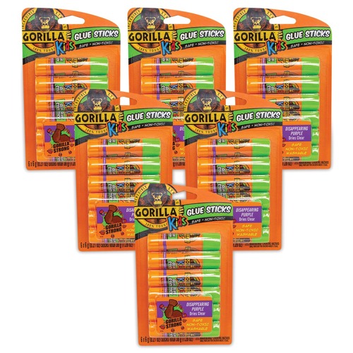 $99 and Under Sale | Gorilla Glue 2614408PK Gorilla Kids 0.21 oz. Clear Dry School Glue Sticks (36-Piece/Box) image number 0