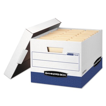 Bankers Box 0724314 R-KIVE Heavy Duty 12 in. x 16.5 in. x 10.38 in. Storage Boxes - White (20-Piece/Carton)