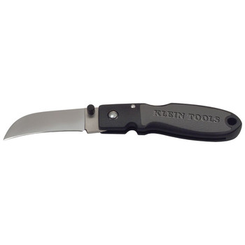 Klein Tools 44004 2-3/8 in. Lightweight Sheepsfoot Blade Lockback Knife with Nylon Resin Handle
