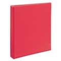 Avery 17293 1 in. Capacity 11 in. x 8.5 in. 3 Ring Durable View Binder with DuraHinge and Slant Rings - Coral image number 2