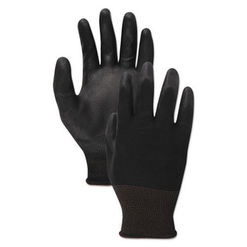 Boardwalk BWK0002811 Polyurethane Palm Coated Gloves - 2XL, Black (1 Dozen)