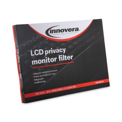 Office Furniture Accessories | Innovera IVR46414 16:10 Aspect Ratio Premium Antiglare Privacy Monitor Filter for 19 in. - 20 in. Monitors image number 0